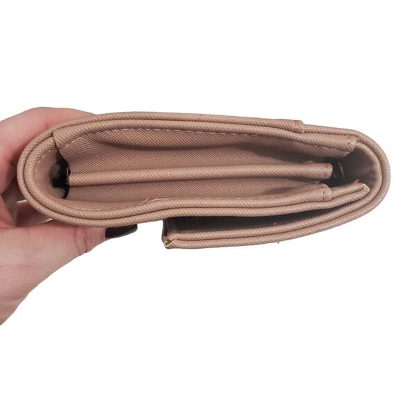 Madison West | Flap Lasercut Handbag Clutch with Interior Pocket and Card Slots - Picture 5 of 11